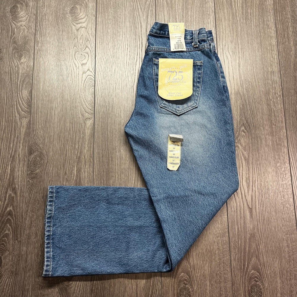 Vintage 725 Originals Baggy Boot Cut Blue Jeans 32 30 Skater Wide Leg Y2k NEW